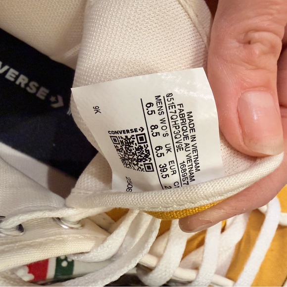 Converse Mustard High-Top Sneakers, women’s 8.5 WIDE - Picture 7 of 7
